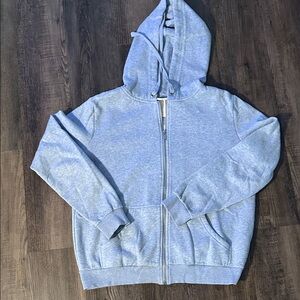 H&M Basics Grey heather Full-Zip Hoodie